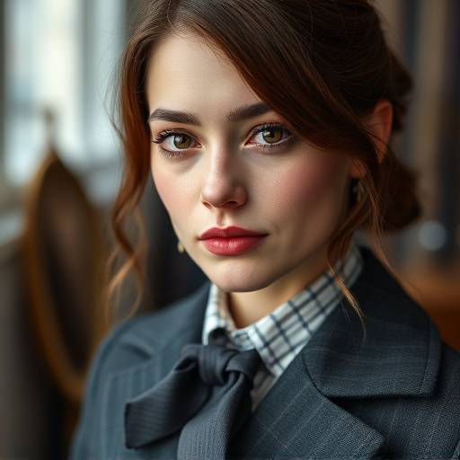 Portrait of Isabella Rossi, senior tailor with a keen eye for detail.
